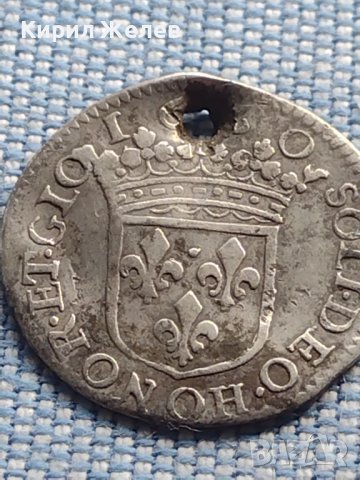 Сребърна монета 1/12 Екю 1660г. Уйлям Хайнрих Оранж 13795, снимка 7 - Нумизматика и бонистика - 42969722