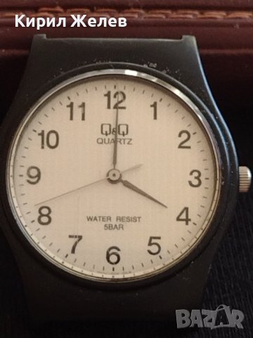 Класически модел часовник унисекс Q/Q QUARTZ WATER RESISTANT 10 bar стилен дизайн 42577, снимка 2 - Мъжки - 43757781