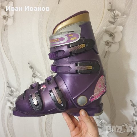 Rossignol Mid M3 PLUS - Vintage ски обувки с катарама - DARK BLUEBERRY - размер 25, снимка 10 - Зимни спортове - 43158781