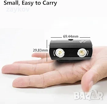 Volo Urbaneon 500 Компактен алуминиев акумулаторен фар за велосипеди, снимка 2 - Велосипеди - 53196234