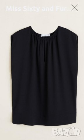 MANGO-нов черен топ Манго-S размер, снимка 5 - Корсети, бюстиета, топове - 33677097