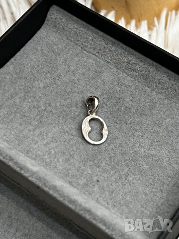 Сребърна висулка буква от азбуката "О", снимка 1 - Колиета, медальони, синджири - 43775059