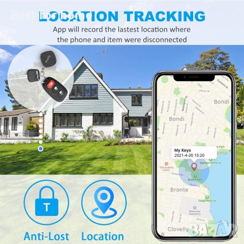 Комплект смарт тракери Key Finder Smart Wireless Tracker, снимка 14 - Друга електроника - 43699721