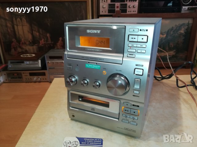 SONY CMT-CP100 CD/REVERSE DECK RECEIVER-ВНОС SWISS LNVR3112231109, снимка 1 - Аудиосистеми - 43602379