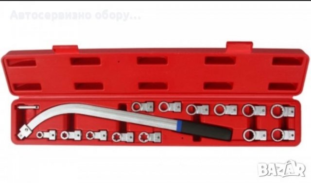 Ключ със сменяеми накрайници за ремъчни ролки Комплекта включва 15 бр, снимка 2 - Други инструменти - 37505354