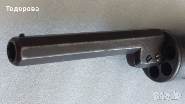 Много рядък английски револвер-1840г. пищов, ятаган,сабя,щик, 1 100 €, снимка 6 - Антикварни и старинни предмети - 52099458