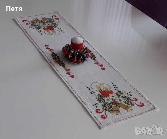 Коледно каре за маса, снимка 3 - Покривки за маси - 43008332