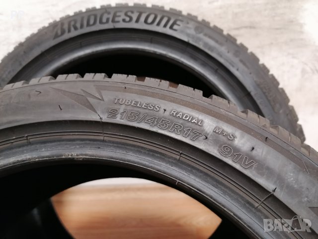 2 бр. 215/45/17 Bridgestone / зимни гуми, снимка 7 - Гуми и джанти - 39385720