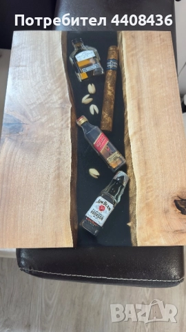 Дъска от орех и епоксидна смола, снимка 3 - Прибори за хранене, готвене и сервиране - 52209393