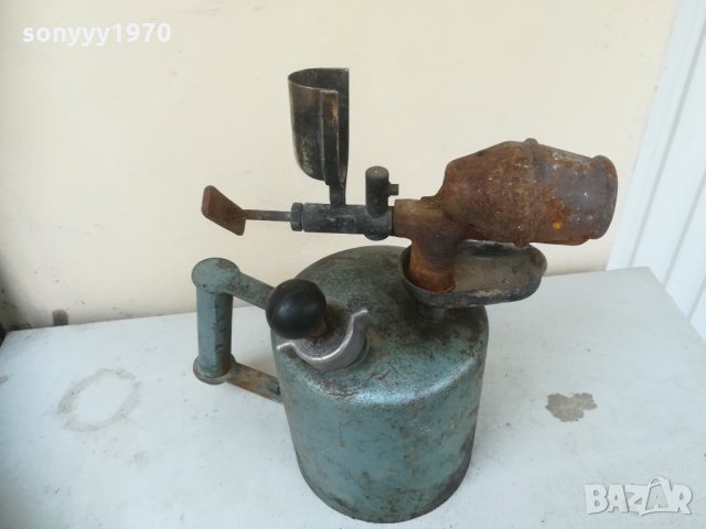 бензинова лампа-синя/сива 0204211634, снимка 12 - Колекции - 32399280