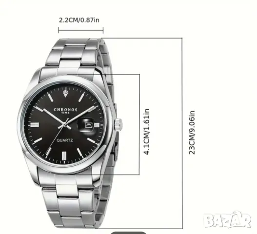 мъжки класически кварцов часовник , снимка 2 - Мъжки - 49168545