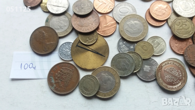 лот от 100 броя чуждестранни монети , снимка 3 - Нумизматика и бонистика - 52922714