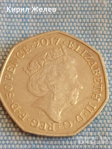 Монета 50 пенса 2017г. Англия Елизабет втора BENJAMIN BUNNY 49558