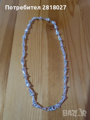 Сребърен ланец - синджир, снимка 13 - Колиета, медальони, синджири - 50704122
