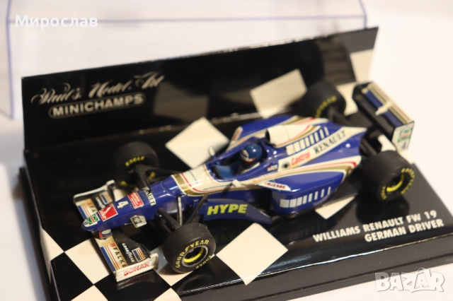 1:43 MINICHAMPS WILLIAMS RENAULT F1 БОЛИД ФОРМУЛА, снимка 3 - Колекции - 52746710