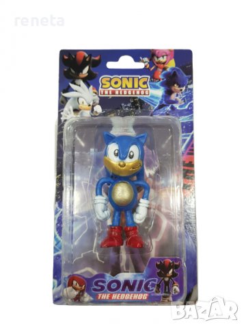 Фигурка Sonic, Пластмасова, Син, 10 см., снимка 1 - Фигурки - 38306299