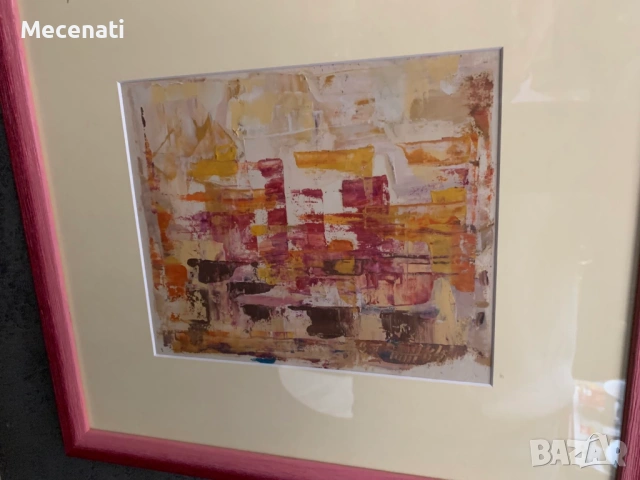 ТЕНЬО ЖЕЛЕВ (1923-2010) масло абстракт пейзаж