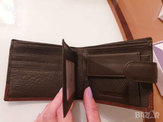 Мъжко портмоне Кожа, снимка 3 - Портфейли, портмонета - 26879156