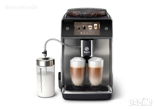 Кафеавтомат Saeco GranAroma Deluxe SM6685/00, Автоматичен пенообразовател на мляко, снимка 2 - Кафемашини - 53005546