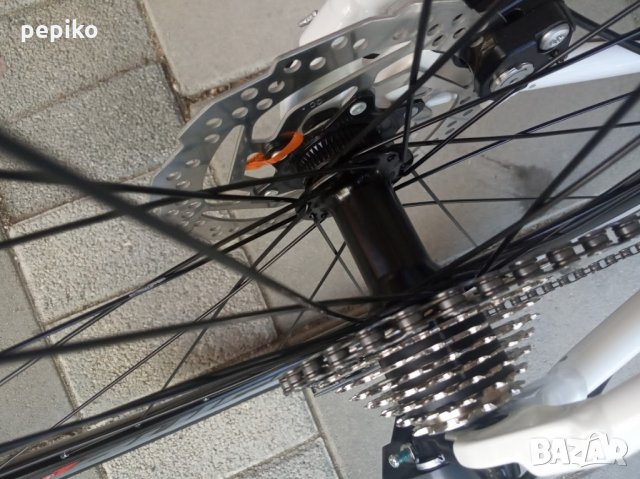 Продавам колела внос от Германия АЛУМИНИЕВ СПОРТЕН ВЕЛОСИПЕД WHISPER SPRINT 28 ЦОЛА ПРЕДНА КАРБОНОВА, снимка 6 - Велосипеди - 33321043