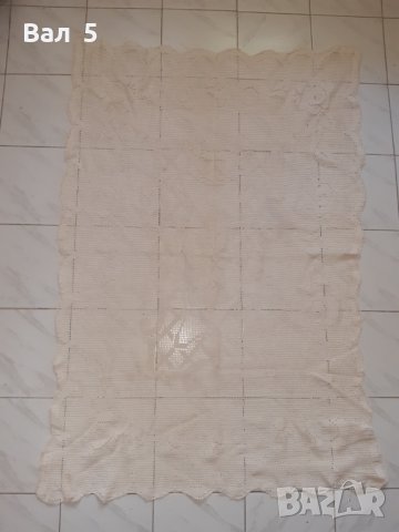 Плетена на една кука покривка за маса , плетиво, снимка 1