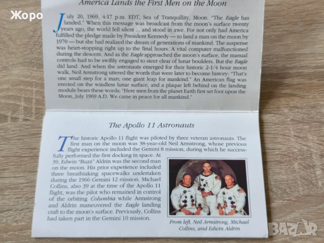 5 долара 1989 година Маршалови острови "кацане на Луната", снимка 2 - Нумизматика и бонистика - 52109044