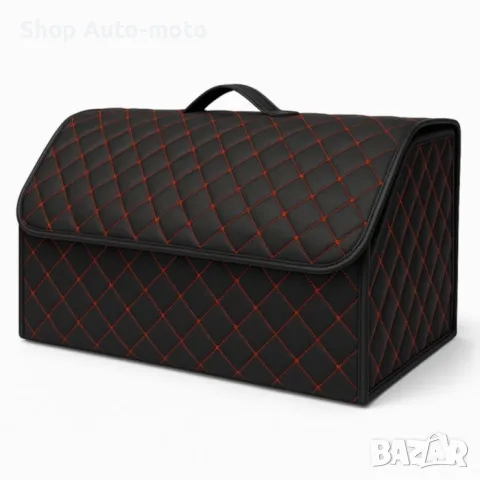 LUX кожен органайзер Automat, Сгъваем, С червен шев, 66x30x30см, снимка 5 - Аксесоари и консумативи - 49883293