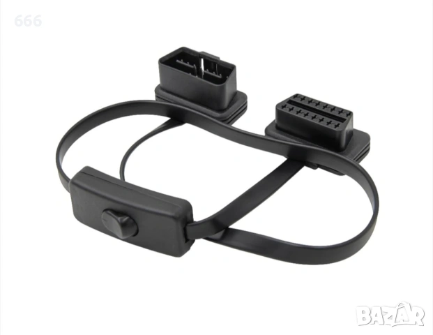 Techstar® Auto Cable Extension, OBD2, 60 cm, с бутон ON/OFF