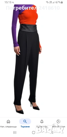Emporio Armani Pant Women Size 40 / M НОВО! ОРИГИНАЛ! Дамски Панталон!, снимка 2 - Панталони - 53605886
