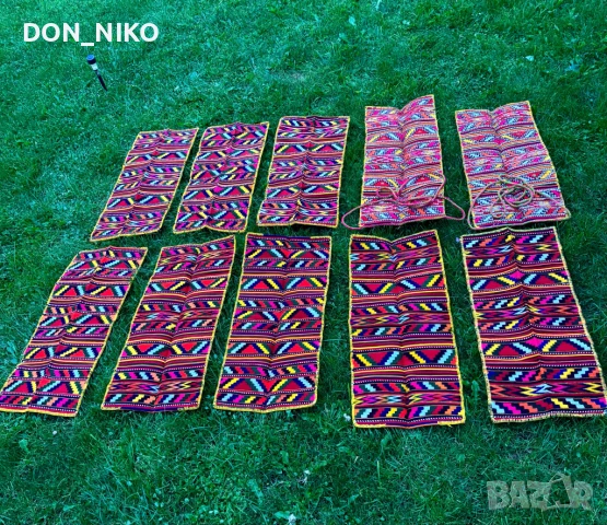 Вълнени родопски Престилки 10 бройки, снимка 4 - Антикварни и старинни предмети - 51351979