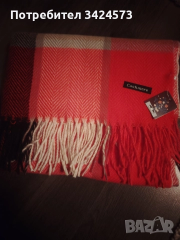 Зимни кашмирени шалове! Нови! , снимка 3 - Шалове - 52674761