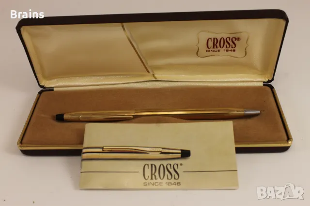 Позлатена Луксозна Химикалка CROSS Ирландия