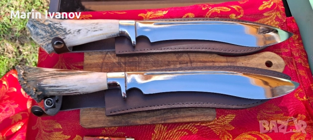 Ръчно ковани ножове стомана 4х13 и 440ц качество на 100% , снимка 6 - Ножове - 52107049