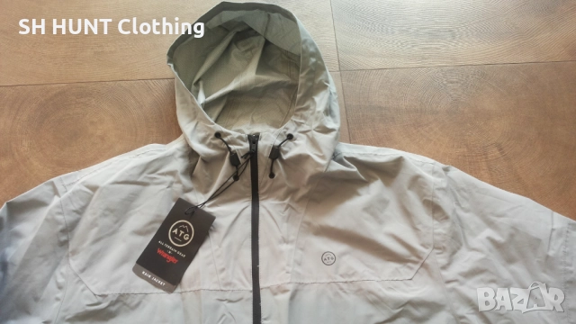 Wrangler RAIN Jacket MONUMENT Размер XL тънко яке водонепромокаемо 42-59, снимка 4 - Якета - 52794923