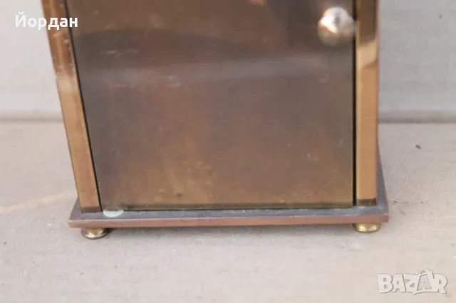 Масивен Англииски настолен часовник с Немски механизъм, снимка 11 - Антикварни и старинни предмети - 47356636