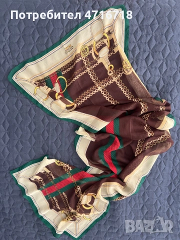 Шал Gucci. Красив, стилен, нов, италиански., снимка 2 - Други - 53194446
