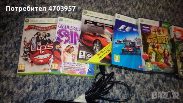 Конзола Xbox 360 500gb с kinect  Микрофони Волан 2х Джойстика и игри, снимка 5 - Xbox конзоли - 53048951