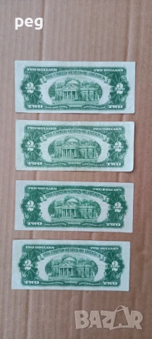 Банкноти $2 долара 1928 г. Red Seal /червен печат/, снимка 2 - Нумизматика и бонистика - 49587585