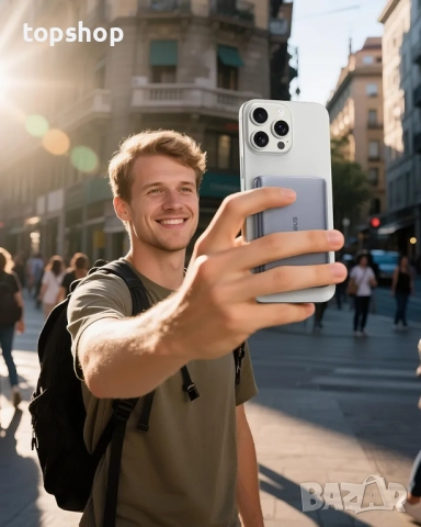 Чисто нова,фабрично запечатана! Външна батерия Baseus Picogo AM41, ултра тънка 10000mAh Qi2 Magsafe , снимка 9 - Друга електроника - 52078130