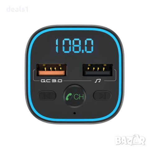 BlitzWolf BW-BC1 FM Tрансмитер Зарядно Bluetooth 5.0, 2xUSB + MicroSD, снимка 4 - Друга електроника - 36529898