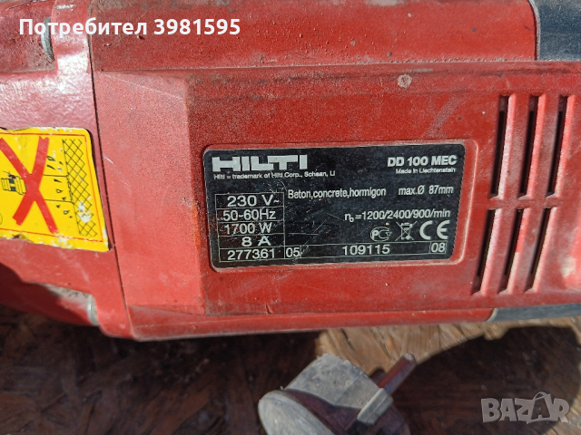 hilti dd100 mec, снимка 4 - Бормашини - 44872093