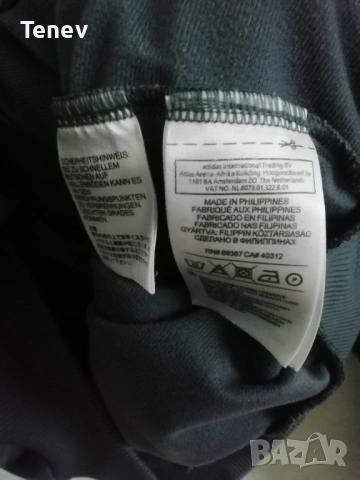 Adidas Originals Firebird Gray/Blue оригинално горнище ретро vintage сиво Trefoil , снимка 6 - Спортни дрехи, екипи - 48475585