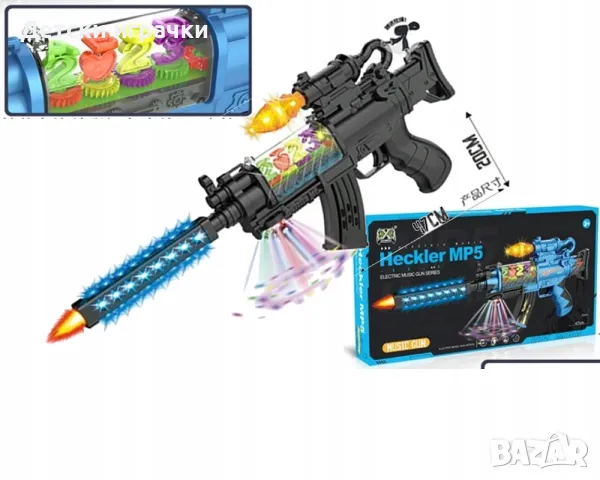 Детско оръжие автомат, пистолет светлини и звуци 