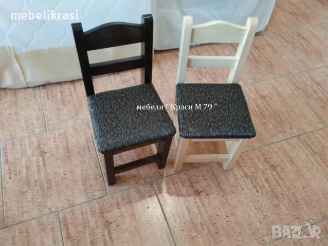 Дървени детски столчета, снимка 3 - Столове - 49554205