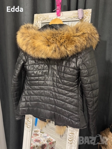 Кожено ест яке с ест косъм хс с , снимка 2 - Якета - 52588634