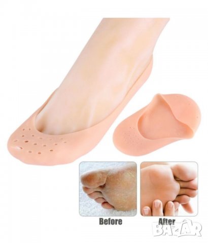 Иновативни овлажняващи силиконови чорапи против напукани пети, снимка 3 - Други стоки за дома - 33317868