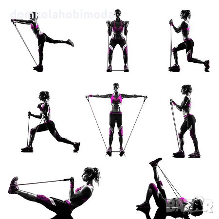 Тренировъчен комплект ластици 3бр, снимка 3 - Фитнес уреди - 28289918
