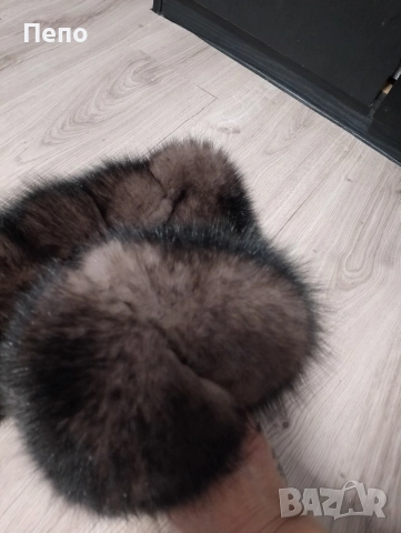 Естествена кожа яка, снимка 3 - Шалове - 52670153
