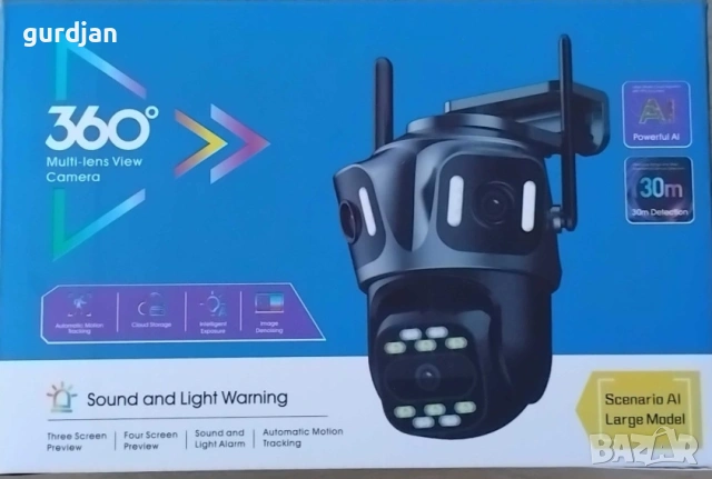 тройна wifi камера, снимка 3 - HD камери - 53601099