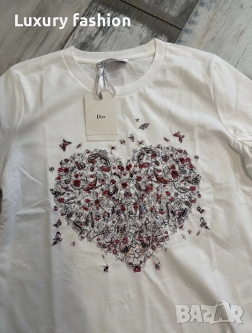 Дамска тениска Dior, снимка 4 - Тениски - 52464182